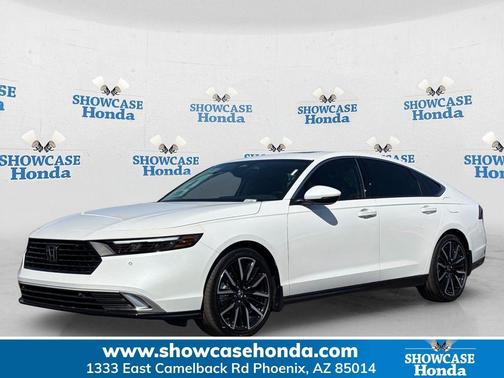 Platinum White Pearl 2026 Honda Accord Hybrid Touring