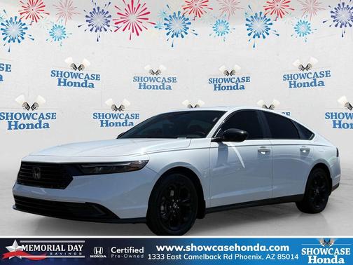Platinum White Pearl 2025 Honda Accord SE