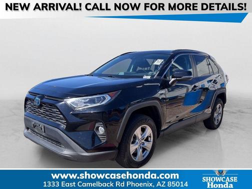 Midnight Black 2021 Toyota RAV4 Hybrid XLE