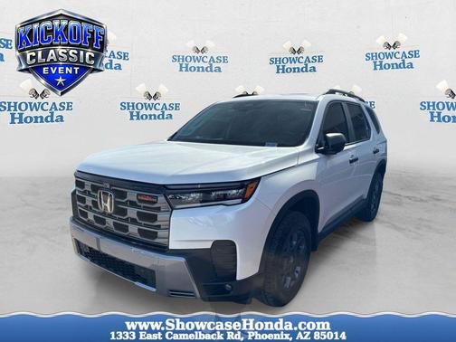 Platinum White Pearl 2026 Honda Pilot TrailSport