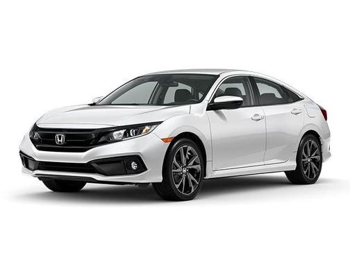 Platinum White Pearl 2021 Honda Civic Sport