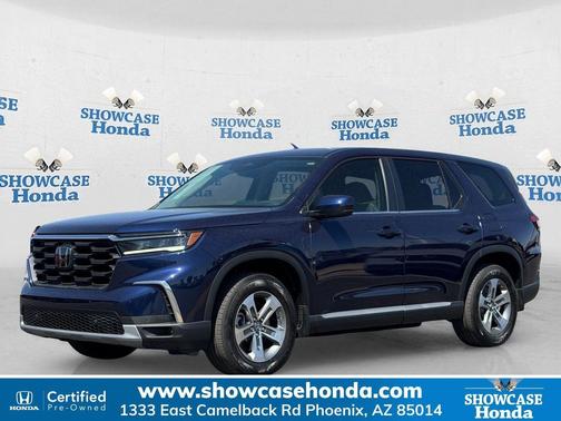 Obsidian Blue Pearl 2024 Honda Pilot EX-L 7 Passenger