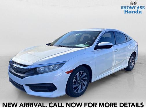 White 2018 Honda Civic EX