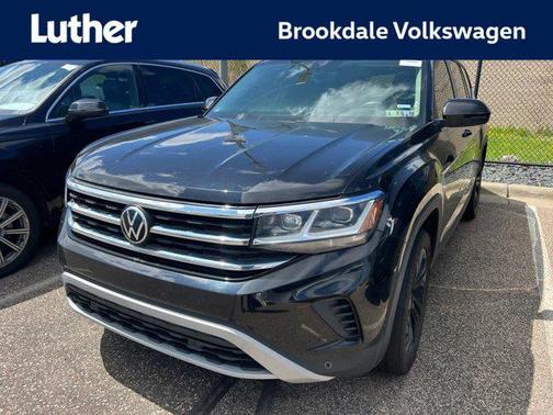 Deep Black Pearl 2021 Volkswagen Atlas 3.6L SE w/Technology