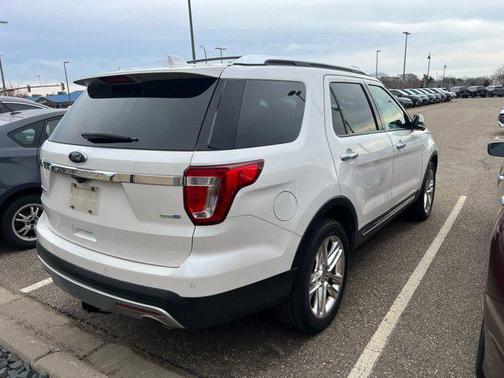 White Platinum Metallic Tri-Coat 2016 Ford Explorer Limited