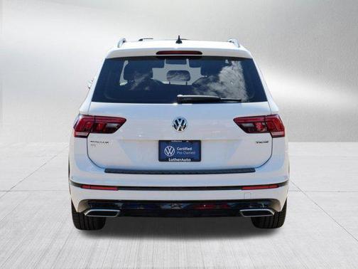 Pure White 2021 Volkswagen Tiguan 2.0T SE R-Line Black 4MOTION