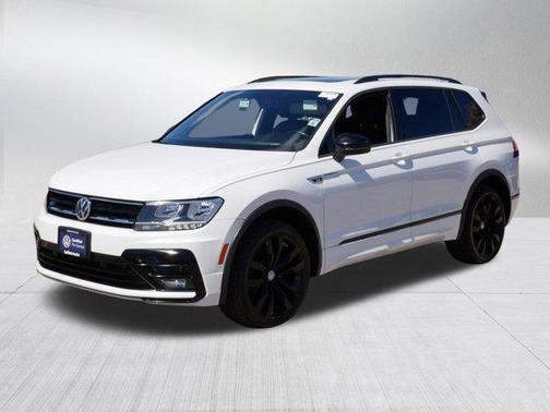 Pure White 2021 Volkswagen Tiguan 2.0T SE R-Line Black 4MOTION