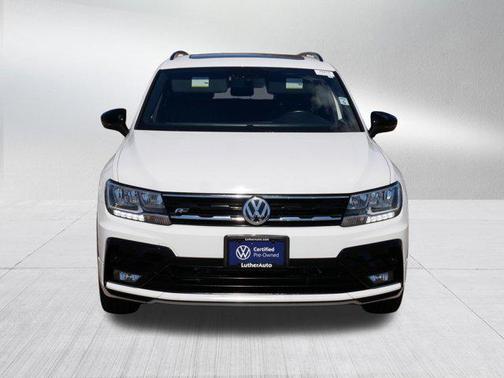 Pure White 2021 Volkswagen Tiguan 2.0T SE R-Line Black 4MOTION