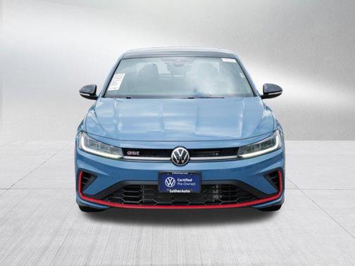 Monterey Blue Pearl w/Deep Black Roof 2025 Volkswagen Jetta GLI 2.0T Autobahn