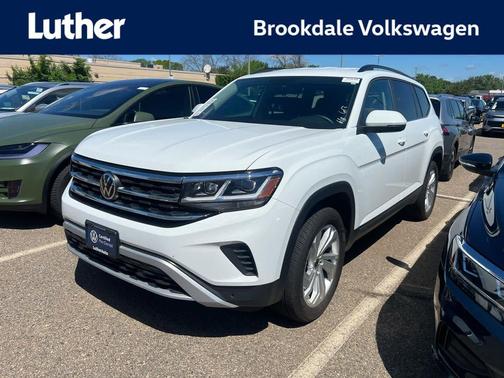 Pure White 2023 Volkswagen Atlas 3.6L SE w/Technology