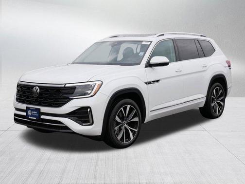 Opal White Pearl 2025 Volkswagen Atlas 2.0T SEL Premium R-Line 4MOTION