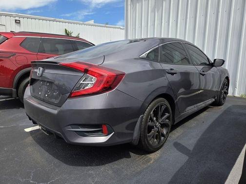 Modern Steel Metallic 2019 Honda Civic Sport