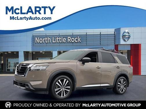 2 Tone Tan / Black Roof 2023 Nissan Pathfinder Platinum