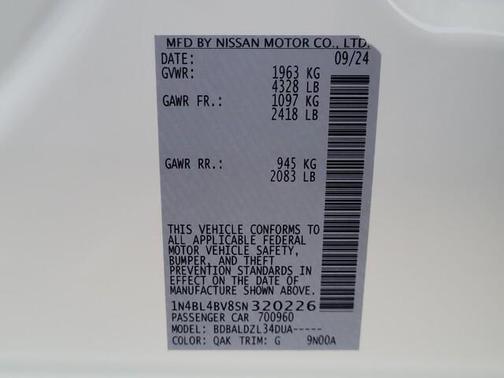 2025 Nissan Altima S