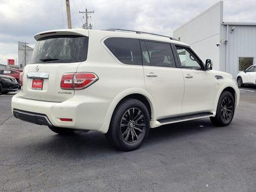 White 2020 Nissan Armada Platinum