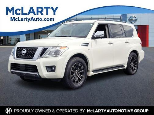 White 2020 Nissan Armada Platinum