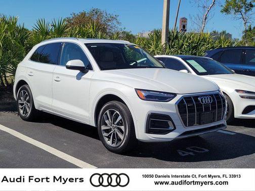 Glacier White Metallic 2021 Audi Q5 45 Prestige