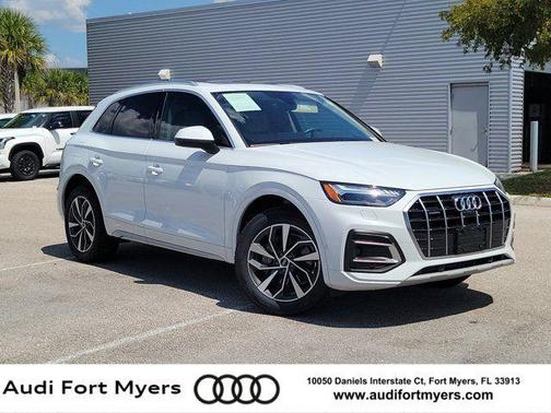 Glacier White Metallic 2021 Audi Q5 45 Prestige