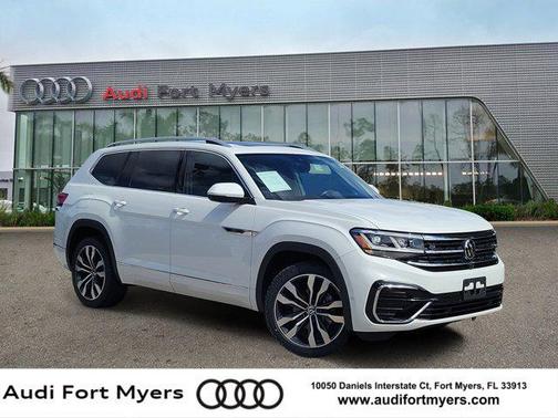 Pure White 2021 Volkswagen Atlas 3.6L SEL Premium