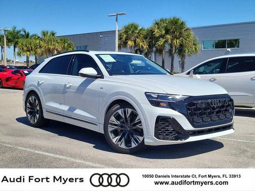 Glacier White Metallic 2025 Audi Q8 55 Premium Plus