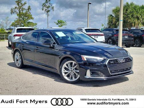 Brilliant Black 2023 Audi A5 Sportback Premium Plus