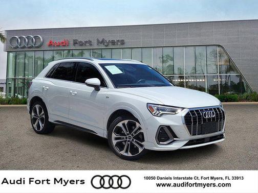 White 2020 Audi Q3 45 S line Prestige