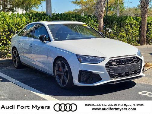 White 2022 Audi A4 45 S line Premium Plus