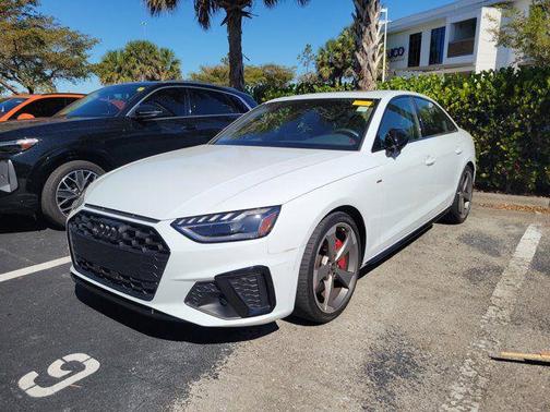White 2022 Audi A4 45 S line Premium Plus