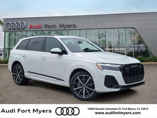 White 2026 Audi Q7 45 Premium Plus