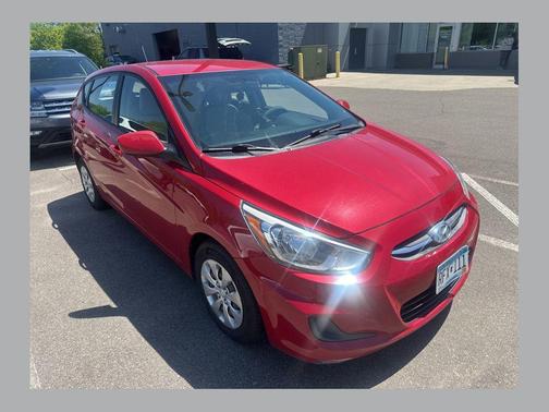 Boston Red Metallic 2017 Hyundai Accent SE