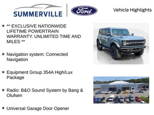 AZURE GRAY MET TRI-COAT 2024 Ford Bronco WILDTRAK