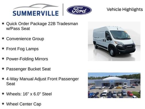 Bright White Clearcoat 2025 RAM ProMaster 2500 159 WB HIGH ROOF CARGO
