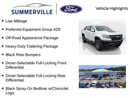 Summit White 2018 Chevrolet Colorado ZR2
