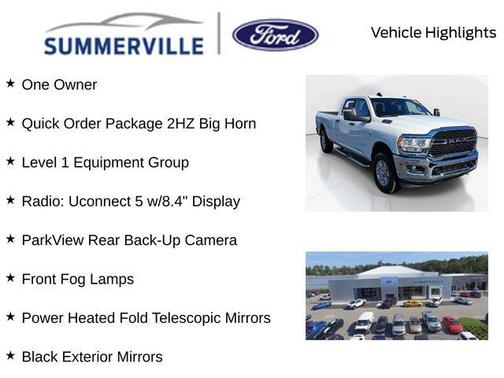 Bright White Clearcoat 2024 RAM 3500 Big Horn Crew Cab 4x4 8' Box