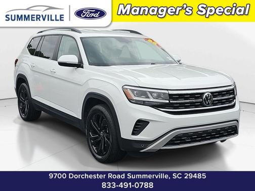 Pure White 2022 Volkswagen Atlas 2.0T SE W/ TECHNOLOGY