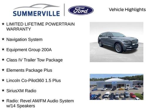 2022 Lincoln Aviator Reserve RWD