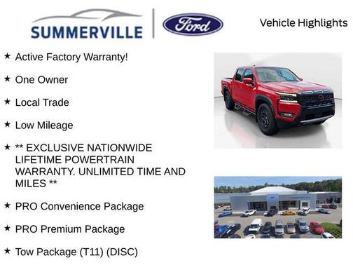 Red Alert 2025 Nissan Frontier PRO-X