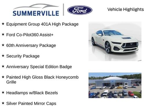 WIMBLEDON WHITE 2025 Ford Mustang GT PREMIUM