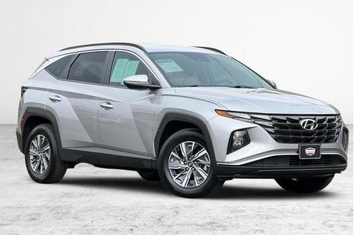 Shimmering Silver 2022 Hyundai TUCSON Hybrid Blue