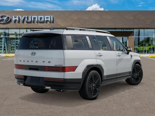 Serenity White 2026 Hyundai SANTA FE HEV Calligraphy