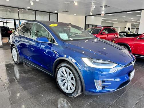 Blue 2021 Tesla Model X Long Range Plus