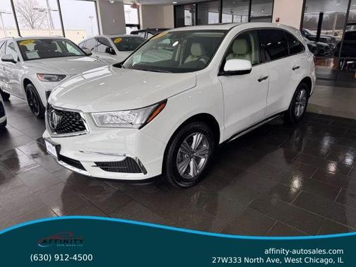 White 2020 Acura MDX 3.5L