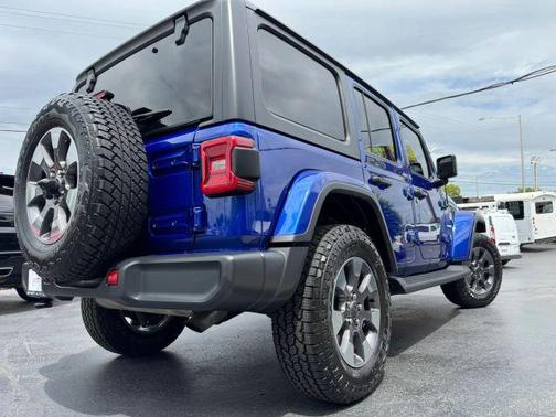 Blue 2020 Jeep Wrangler Unlimited Sahara