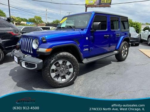 Blue 2020 Jeep Wrangler Unlimited Sahara