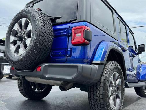 Blue 2020 Jeep Wrangler Unlimited Sahara