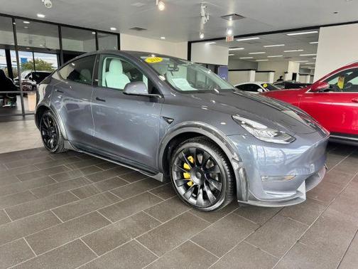 Gray 2021 Tesla Model Y Long Range