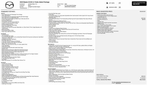 2025 Mazda CX-90 3.3 Turbo S