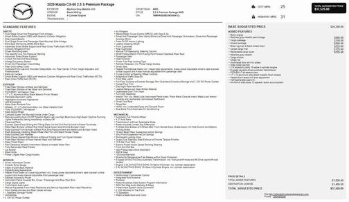 2025 Mazda CX-50 2.5 S Premium Package