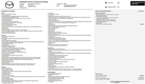 Polymetal Gray Metallic 2025 Mazda CX-50 2.5 S Premium Package