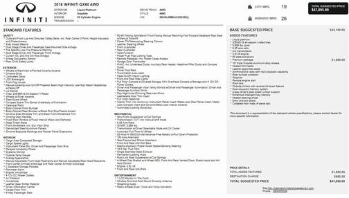 2018 INFINITI QX60 Base